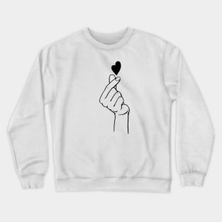 korean gesture of love and friendship Crewneck Sweatshirt